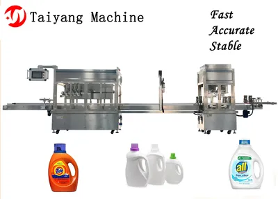 High Quality and Precision Four-Head Laundry Detergent Liquid Filling Machine